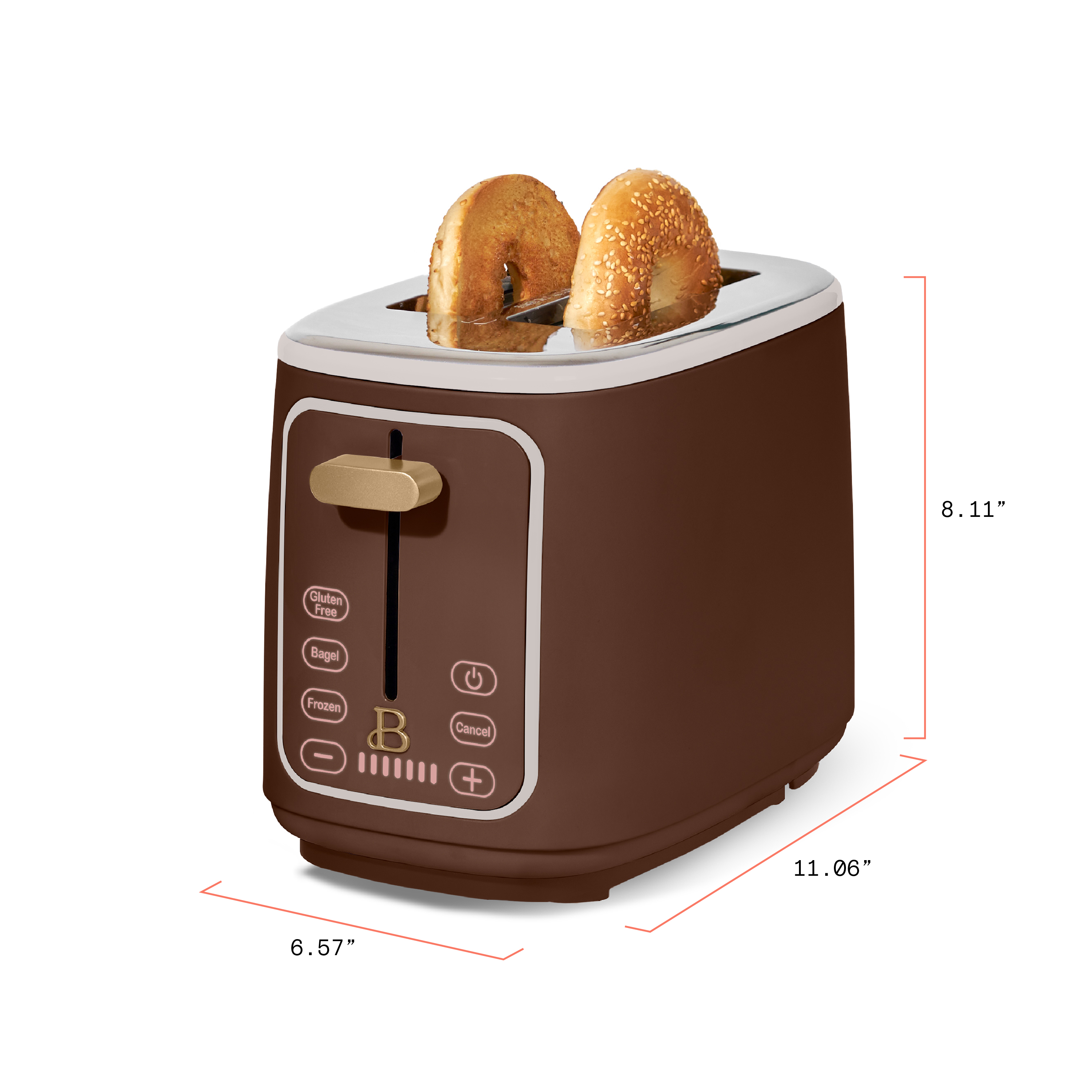 Beautiful by Drew Barrymore 2-Slice Toaster, Chocolate photo 8