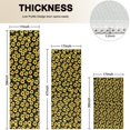 thumbnail image 4 of Black Yellow Sunflower Pattern Kitchen Rugs Sets Of 3,Kitchen Runner Rugs Non Skid Washable,Decorative Kitchen Floor Mats for Kitchen,Sink,Laundry,17"x30"+ 17"x47" + 17"x59", 4 of 6