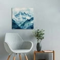 thumbnail image 5 of Chilfamy Mountain Range Clouds Watercolor Painting Canvas Art Print 16x16in, 5 of 6