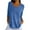 Blue, variant on WIZUTIZ Corset Tops for Women Sales Trendy Fluffy Athletic Tee Solid Linen V-Neck T-shirt Elegant Short Sleeve Cotton Blend Tshirts Pure Colour Tunics Shirts Breathable Ladies Blouse Blac