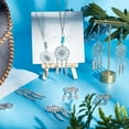 thumbnail image 2 of 16 Pcs Dream Catcher Pendants 4 Sizes Antique Silver Alloy Big Pendants Tibetan Style Dreamcatcher Charms, 2 of 7