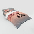 thumbnail image 3 of Ambesonne Pink Bedding Set 3 Pcs, Springtime Blossom, Twin XL, Pink Black, 3 of 3