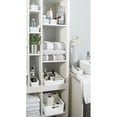 thumbnail image 6 of Simplify 5 Pack Multi-Sized Plastic Organizing Storage Basket Set, White, 6 of 9