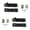 Black, variant on Burgandy Lap Bucket Seat Belt Kit with Bracketry for VW Type 3 Squareback Standard 2 Point - 2 Belts