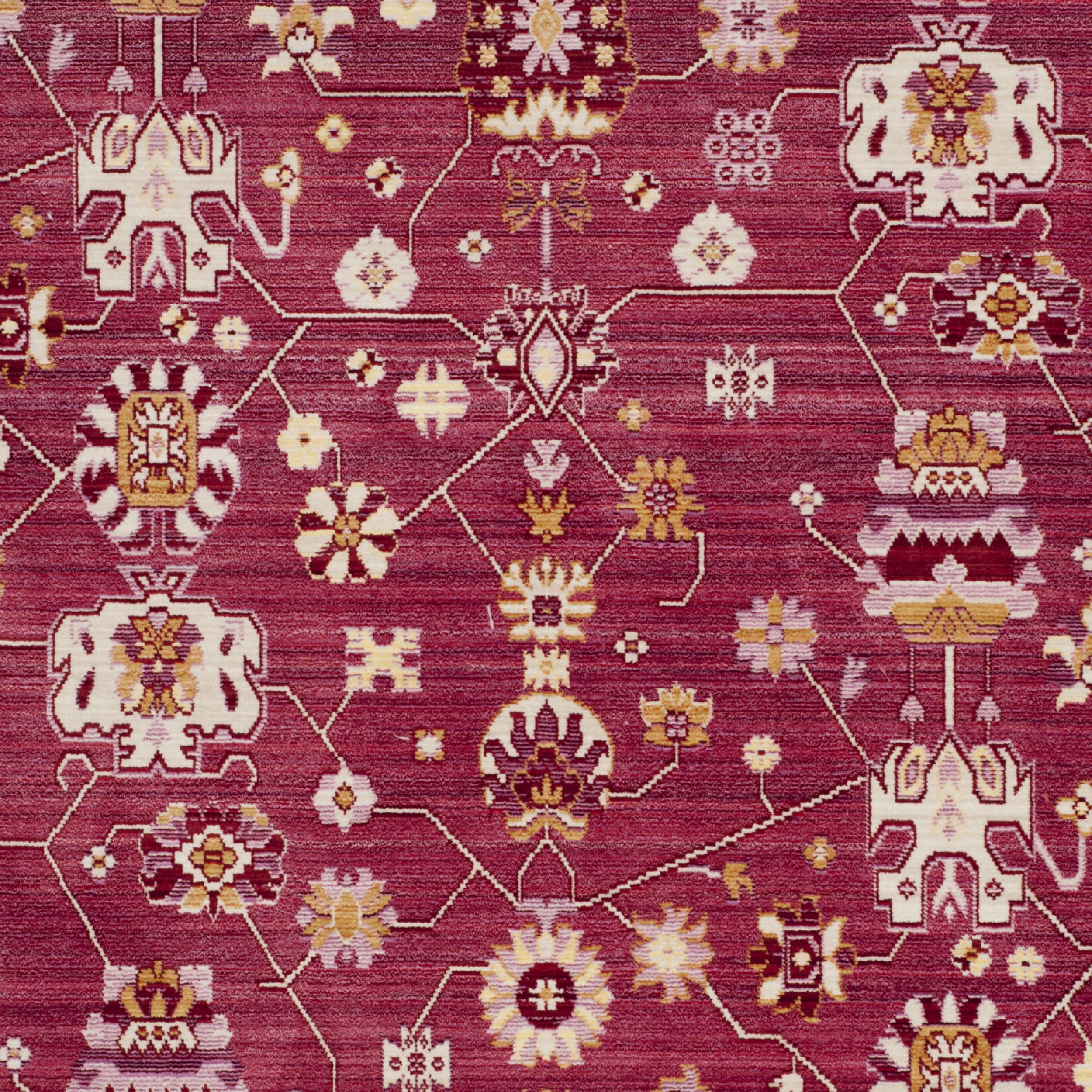 SAFAVIEH Valencia Gemma Abstract Polyester Area Rug, Fuchsia/Multi, 5' x 8'