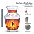 thumbnail image 2 of MUKTIVE Firefighter Mini Urns for Human Ashes Adult Man, Maroon Funeral Urn for Ashes for Women, Tiny Decorative Fire Cremation Urn, Keepsake Burial Urns for Adult Female, 3 Inch, 2 of 7
