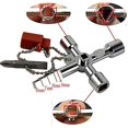 thumbnail image 3 of Llave inglesa multifuncional de 4 vías con llave inglesa ajustable 4 en 1 con cabeza de lote compatible con medidor de agua, caja de gas eléctrica, armario de armario Afortunado Sencillez, 3 of 5