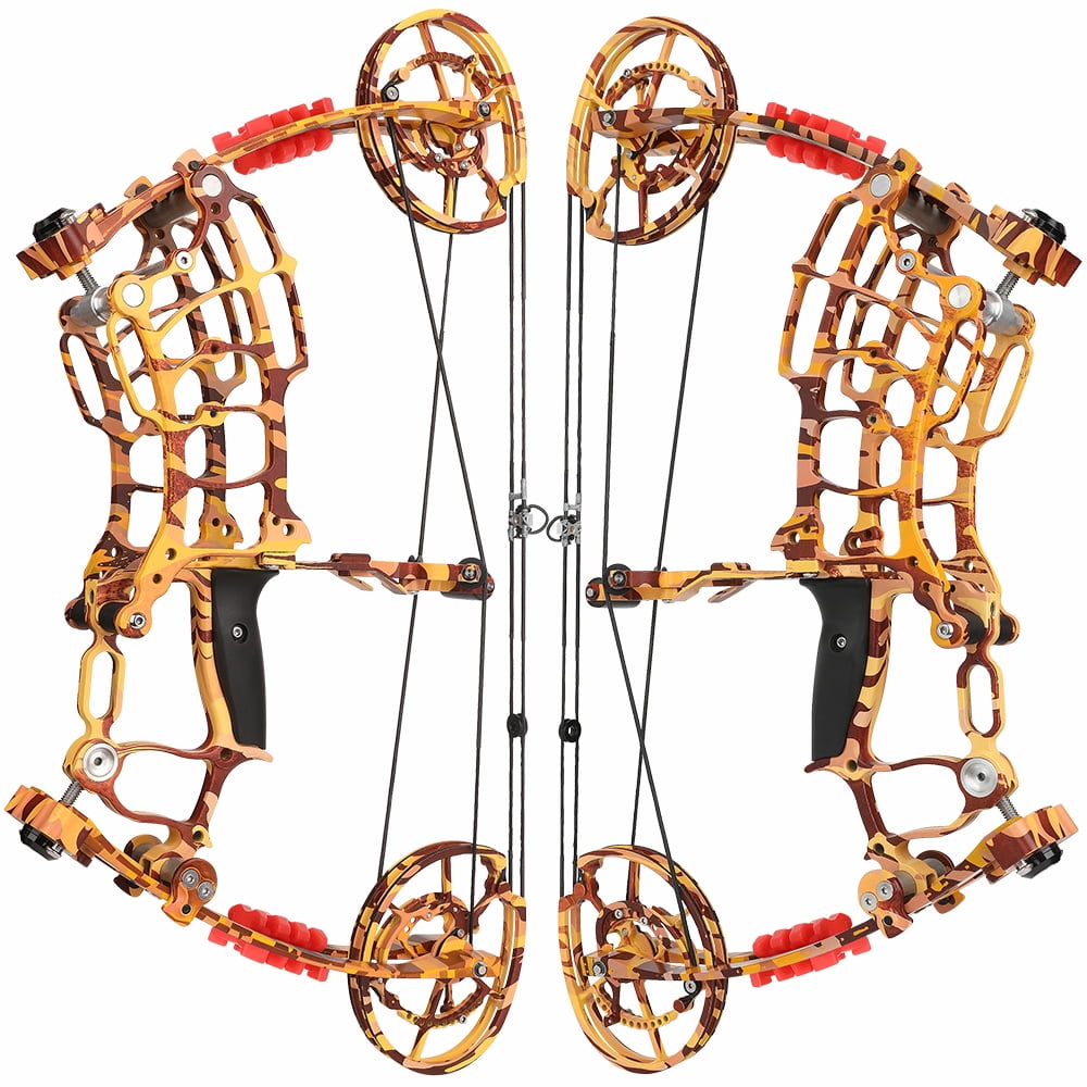 AMEYXGS Short Axis Compound Bow 30-70lb Set Dual-Use Steel Ball Arrow Archery Hunting RH LH