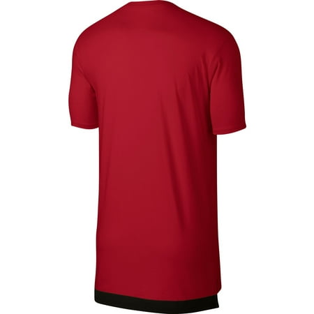 Nike - Nike Air Large Logo Crew Neck Men's Sportswear T-Shirt Red/Black ...
