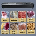 thumbnail image 2 of Black commercial vacuum sealer sealed food bag preservation system, 2 of 9