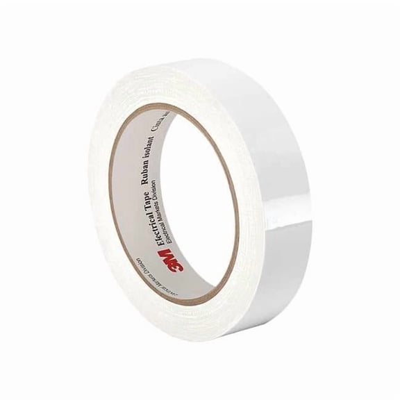 3m Elec Tape,216 ft Lx3/4" W,2.5 mil,White 3M 1350 0.75" x 72 yds White