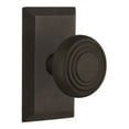 thumbnail image 4 of Nostalgic Warehouse Studec_Sd_Nk Deco Solid Brass Single Dummy Door Knob - Bronze, 4 of 7