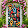 thumbnail image 5 of Yatrandify Wooden Birdhouse Banner Colorful Birds Decoration Cardinal Birdhouse Flower Garden for Outdoor Decoration Party Kids Room Home Decor, 5 of 7