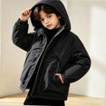 thumbnail image 5 of NORO ARK Kids Coat Hooded Quilted Winter Jacket (5-15 Years) Warm Polyester Coat Black Size 7, 5 of 6