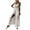 White, variant on Rutainlusire Jumpsuits for Women Dressy Summer Sleeveless Breathable Solid Color Jumpsuit