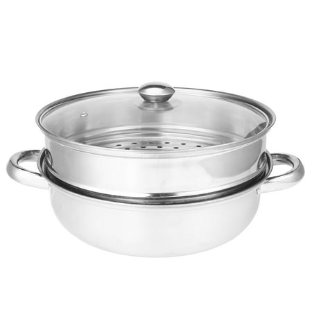 Stainless Steel 2 Tier Food Steamer Pot Steaming Cookware Kitchen Tool Today's