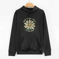 thumbnail image 2 of COMIO Girls Hoodie Basic Pullover Sweatshirt Loose Fit Super Soft with Pocket Give Your Focus to the Good Black, 2 of 4