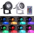thumbnail image 4 of Outdoor LED Light, Marine Boat Yacht IP65 10W 12V RGB LED Spot Light Rainproof with Remote Control, 4 of 5