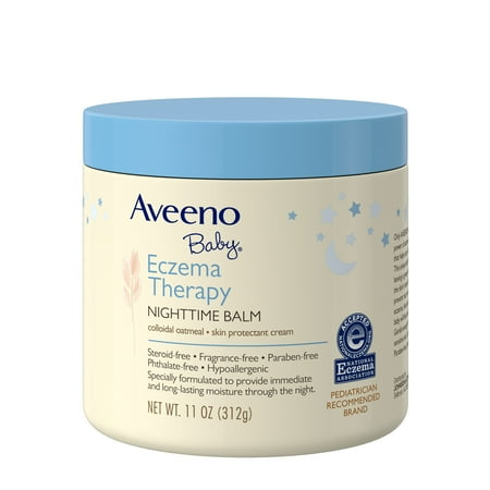 - Aveeno Baby Eczema Therapy Nighttime Balm with Natural Oatmeal, 11 oz.