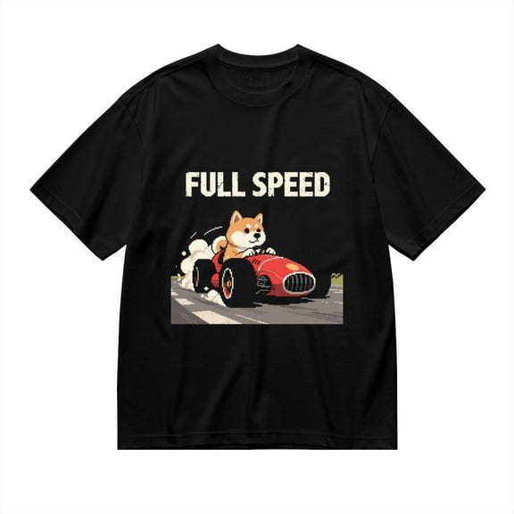 T Shirt for Men, Full Speed,Dog Racing Print 1, Vintage Graphic Tees Men, 23986057,S
