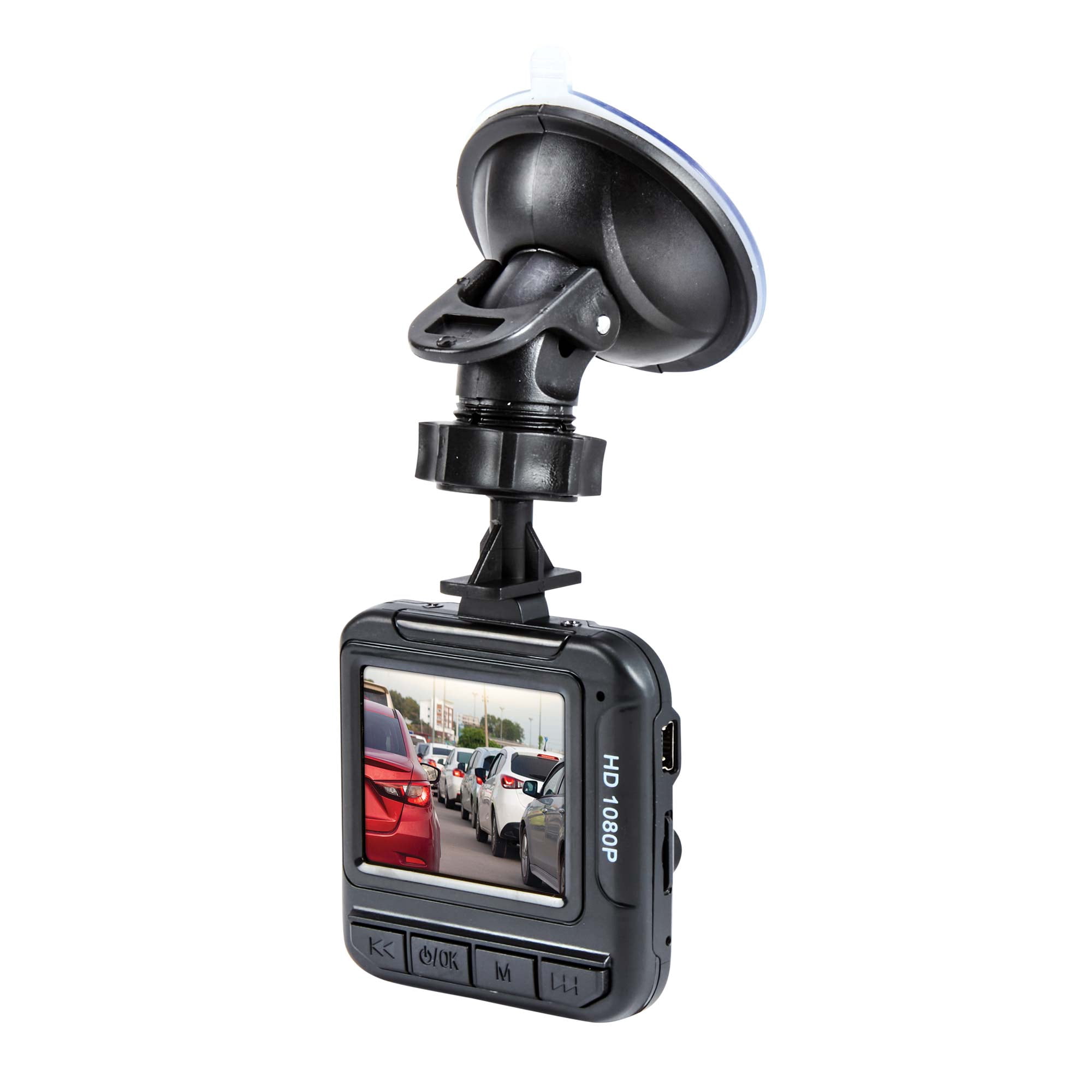 Power To Go 1080p Full HD Car Dash Camera with Night Vision and Wide-Angle Lens, Black