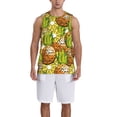 thumbnail image 4 of Easygdp Tropical Summer Fruit Men's Mesh Basketball Jersey Quick Drying Sleeveless Shirts Fitted Muscle Tank Tops Sport Round Neck T-Shirt - Small, 4 of 9