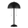 thumbnail image 5 of Rivet 21"H 2-Light Modern LED Metal Dome Table Lamp Painted Powder Coated Matte Black Finish, 5 of 6