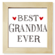 thumbnail image 1 of Mejor abuela nunca cita familiares Pantalla de escritorio de pared de fotograma cuadrado, 1 of 4
