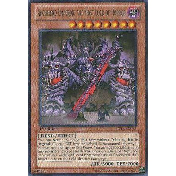 Archfiend Emperor, the First Lord of Horror JOTL-EN031 Yu-Gi-Oh Zexal