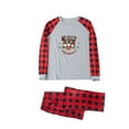 thumbnail image 3 of Family Christmas Pjs Two Piece Sleepwear Set Long Sleeve T-Shirts and Pants Holiday Nightgowns with Merry Christmas, 3 of 6
