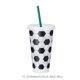 thumbnail image 3 of Football Themed Plastic Straw Cup Large Capacity 710ml Cola Cup, 3 of 8