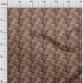 thumbnail image 3 of oneOone Cotton Cambric Brown Fabric Texture Leaf Fabric For Sewing Printed Craft Fabric By The Yard 56 Inch Wide, 3 of 5
