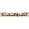 thumbnail image 2 of Halm, Carol 24x8 White Modern Wood Framed Museum Art Print Titled - Faith Family Forever, 2 of 4