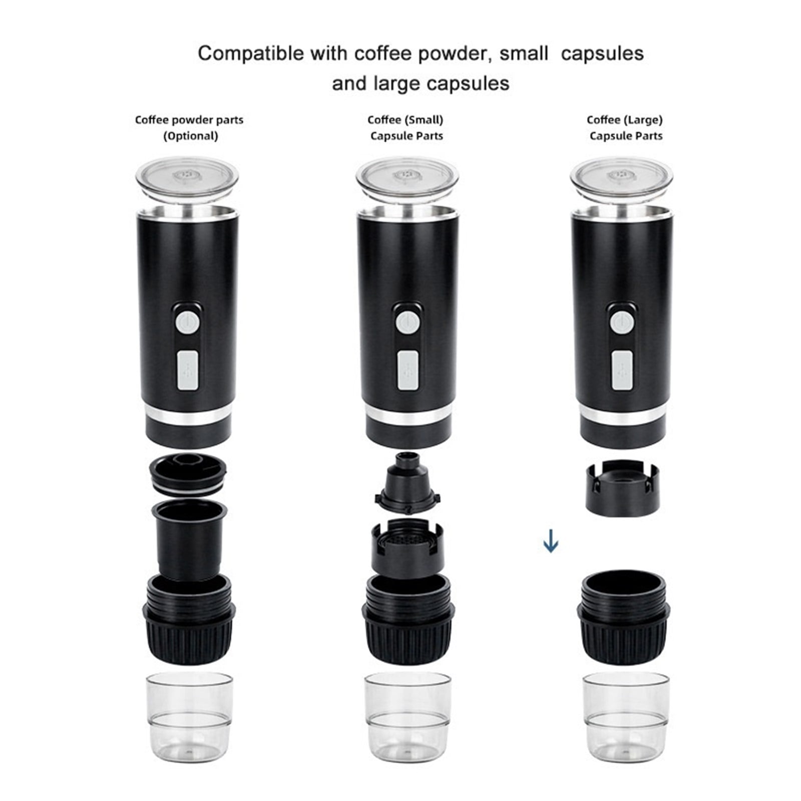 Car Coffee Maker, Portable Electric Espresso Machine, Travel Coffee Maker For Camping ,Portable