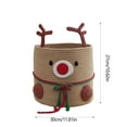 Wovilon Christmas Decor Christmas Style Khaki Reindeer Cotton Rope