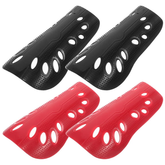 HEMOTON Soccer Shin Guards with PU Material and Breathable Design for Adults and Kids 4pcs