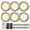 White, variant on Onumii LED Puck Lights Battery Operated LED Under Cabinet Lighting Wireless Stick on Tap Lights with Remote Controll Color Changing Timer Function for Cabinets, Shelves, Closets - 6Pack White