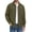 04-Army Green, variant on Men's Corduroy Jacket Long Sleeve Button Down Shirts Casual Shirt Jackets with Flap Pockets Brown L