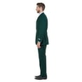 thumbnail image 2 of Hunter Green Solid 2-PC Slim Fit Performance Stretch Suits, 2 of 4