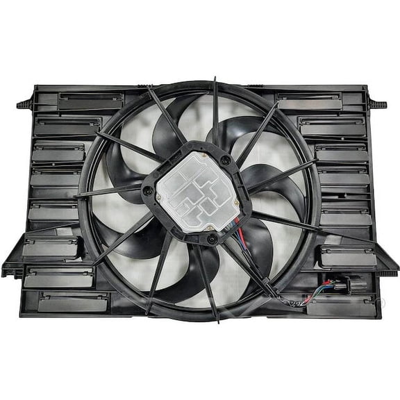 Radiator Fan Assembly - Compatible with 2017 - 2021 Audi A4 Quattro Sedan 2.0L 4-Cylinder 2018 2019 2020