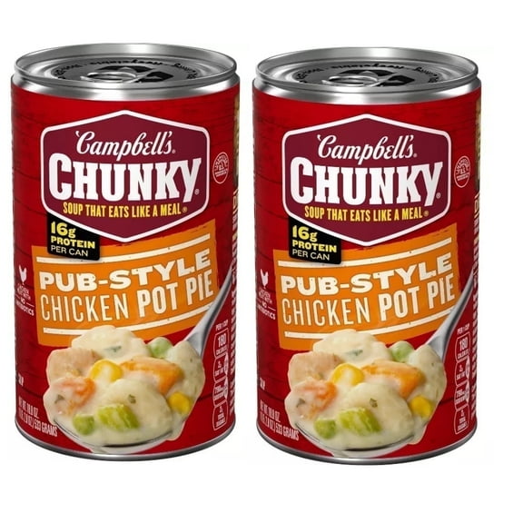 Campbell's Chunky Pub-Style Chicken Pot Pie Soup 2-Pack 18.8 oz