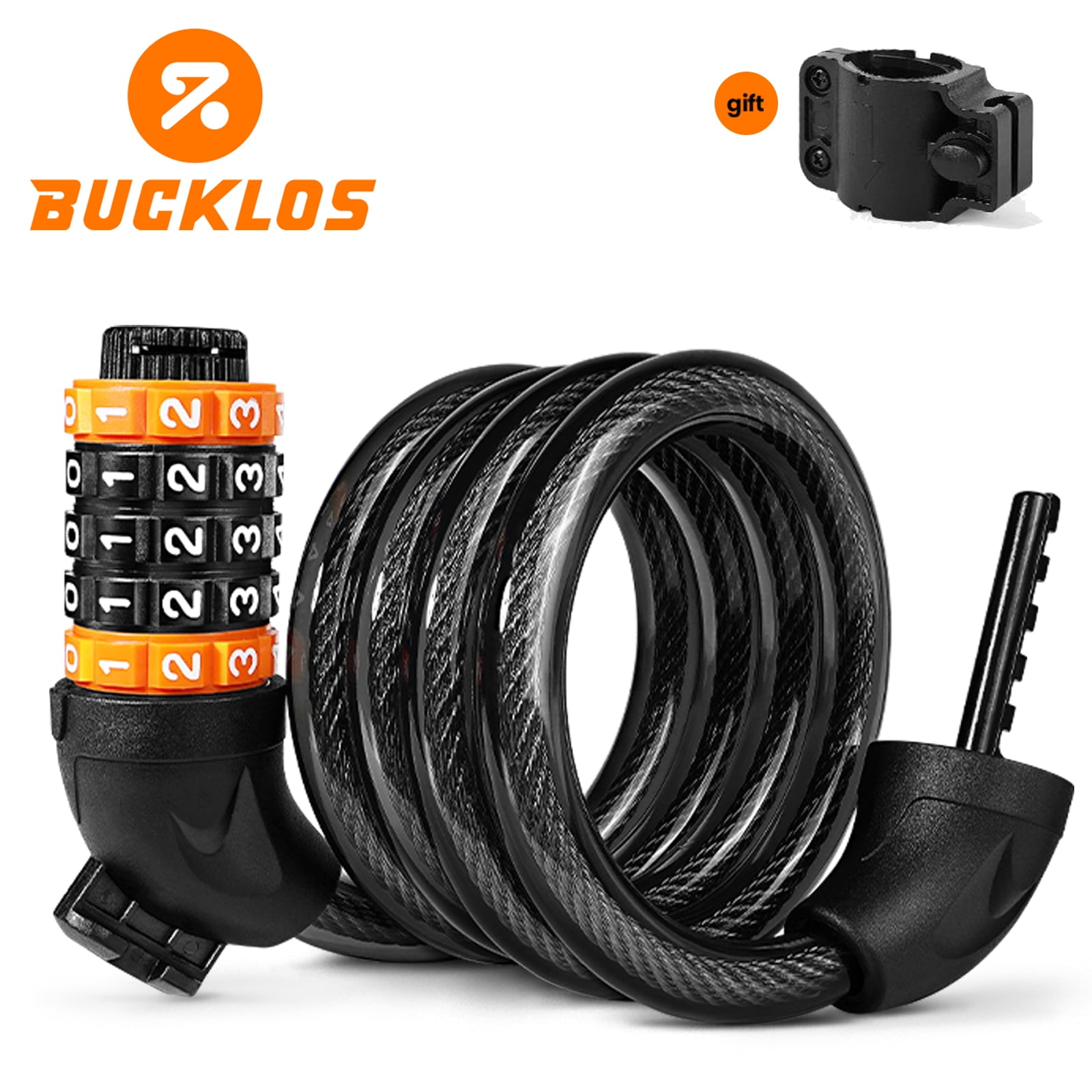 KFFKFF Chain Lock for Bikes, 3.28 Ft of Durable Metal Steel