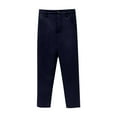thumbnail image 2 of Girls Athletic Pants New Uniform Pants for Boys and Girls Pull on Loose School Golf Adjustable Waist Pant Kids Straight Leg Trousers Blue 5 Years, 2 of 3