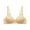 Beige, variant on ibuvkizy Women's Bra Soild Wire Free Underwear one-Piece Bra Everyday Small Cup Underwear