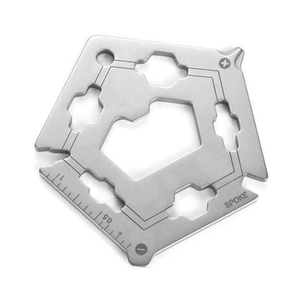 Herramienta Tarjeta Mini Wosthever EDC Destornillador Abrebotellas Reparación Llavero Gadgets XI-G13 Blanco