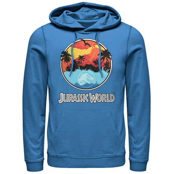 Men's Jurassic World: Fallen Kingdom Apocalypse Logo  Pull Over Hoodie Royal Blue Medium