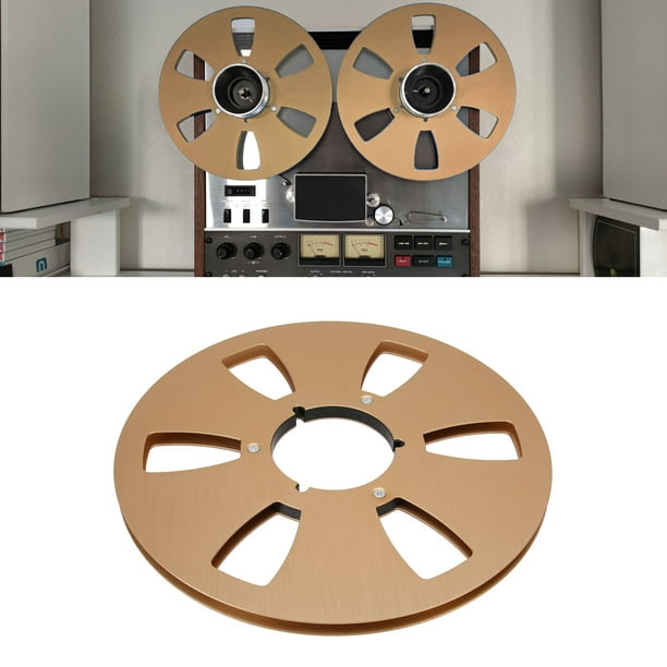 1/4 10inch Empty Tape Reel, Take Up Reel To Reel Small Hub Aluminum Alloy  With 6 Hole, Universal Opening Machine Part Sound Tape Takeup Reel For  Recording 