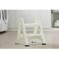thumbnail image 6 of Rubbermaid FG420903WHT EZ Two Step Durable Folding Plastic Ladder Step Stool with Skid Resistant Foot Pads, White 2 Pack, 6 of 9