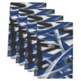 thumbnail image 2 of Abstract Blue Waves Kitchen Towels Set of 4, Botanical Modern Black Striped Absorbent Dish Towels for Kitchen, Microfiber Hand Towel, Quick Drying Tea Towel for Cleaning Decorative Dishcloths, 2 of 7