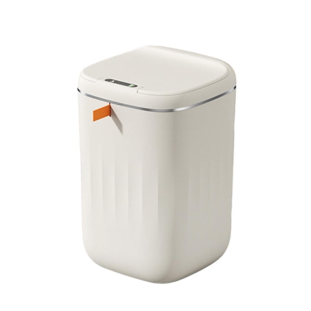 Cubo de basura automático Mayimx Bote de basura de cocina 24L blanca de leche